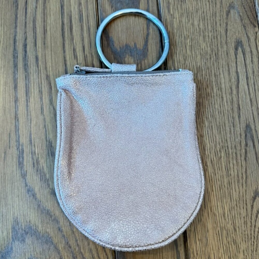 Kim White Mini Ring Wristlet